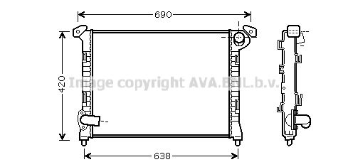 AVA QUALITY COOLING Радиатор, охлаждение двигателя BW2314